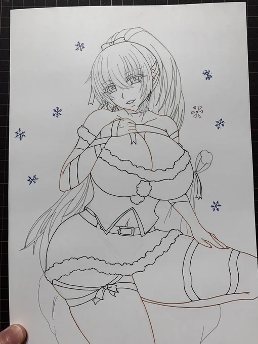 線画完了 塗りたい方どうぞ〜 https://t.co/doVE1Hfhmy 