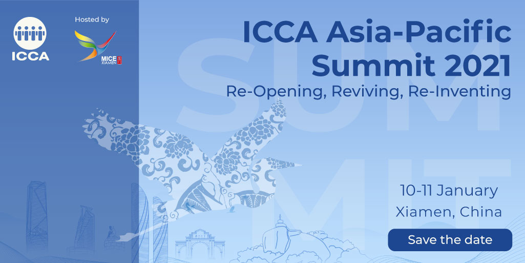 🗓️ Have you already marked your calendar for 10 &amp; 11 January 2022?
💡The <a href="/ICCAAsiaPacific/">ICCAAsiaPacific</a> Summit - a Hybrid event hosted by Xiamen MICE - will deliver a programme with the theme: Re-opening, Reviving, Re-inventing
➡️ Registration opens soon. Learn more: ow.ly/3PAM50H2HIU