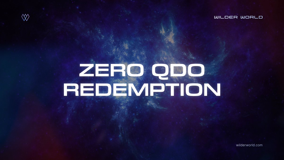 🚨 Attention: Wilder Nation 🚨

<a href="/zero__tech/">ZERO</a> #QDO Redemption is here 🚀

Strap yourself in as we go #QUANTUM 🛸

Everything you need to know 👇🏼

bit.ly/zeroQDO 🔗