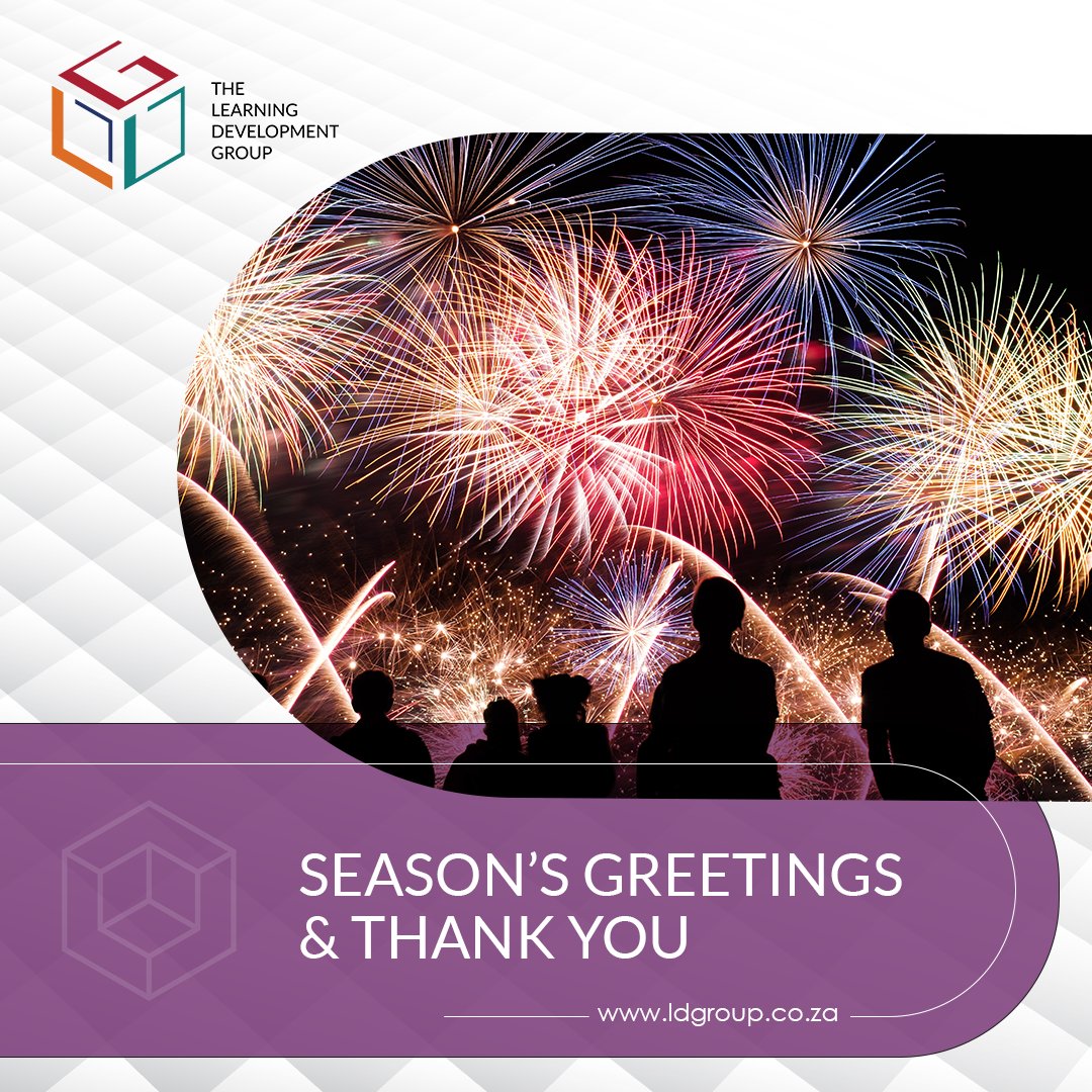 🎉#SeasonsGreetings #ThankYou #YearEnd #Celebrate 🎉
#SeasonsGreetings from the whole team at the #LDGroup. In the coming year, we wish you happiness, peace and prosperity. #LearningDevelopmentStartsHere #ProudlyEOH