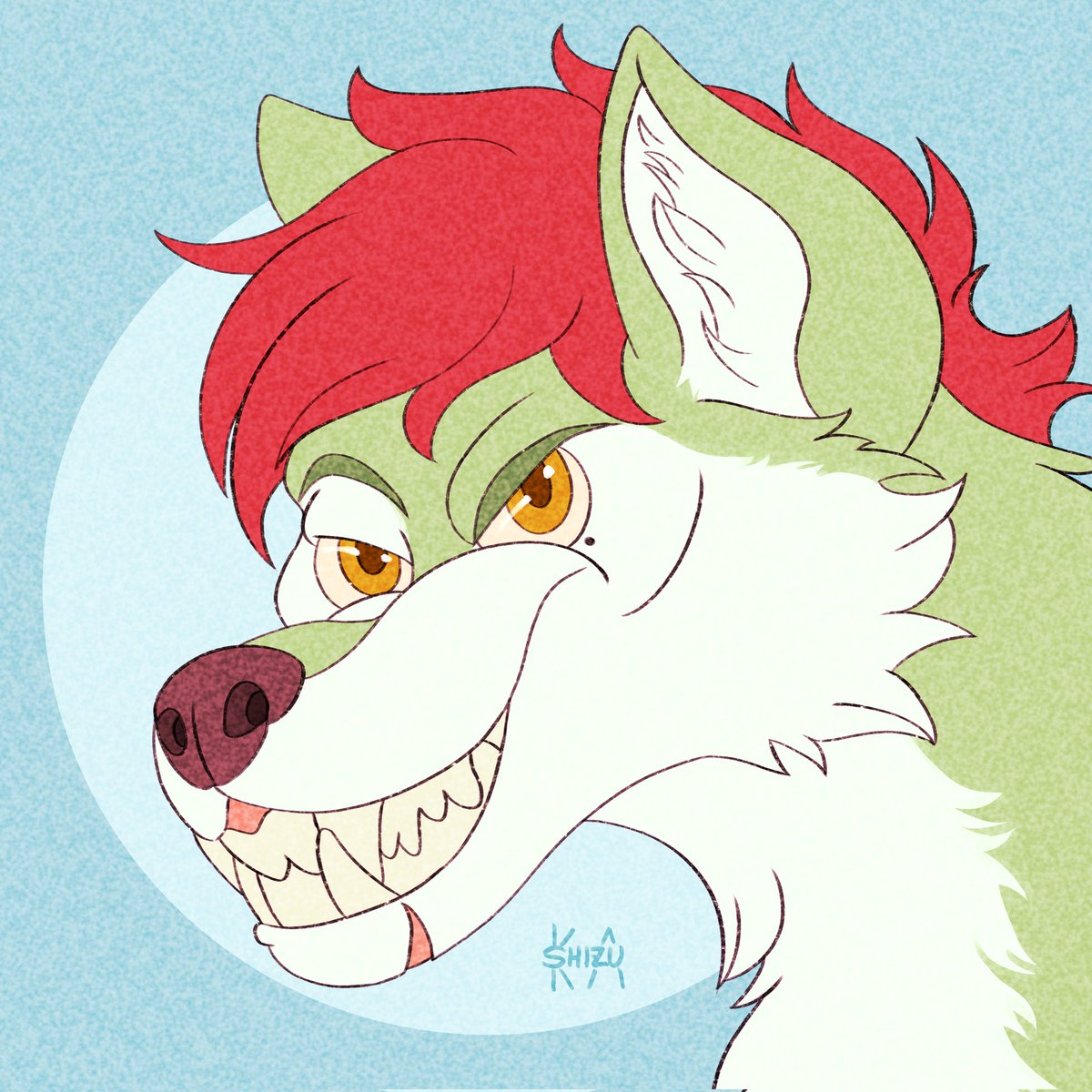 Lee_the_Drolf's tweet photo. This is a portrait by @OriaShizuka. I like it because this style is really peculiar and I appreciate the alternative version. It's like a 'shiny pokemon version'.
Have you already try to caught me with your pokeball?
#furry #fursona #drolf #commission #leethedrolfcommission https://t.co/TFcGYwL23K