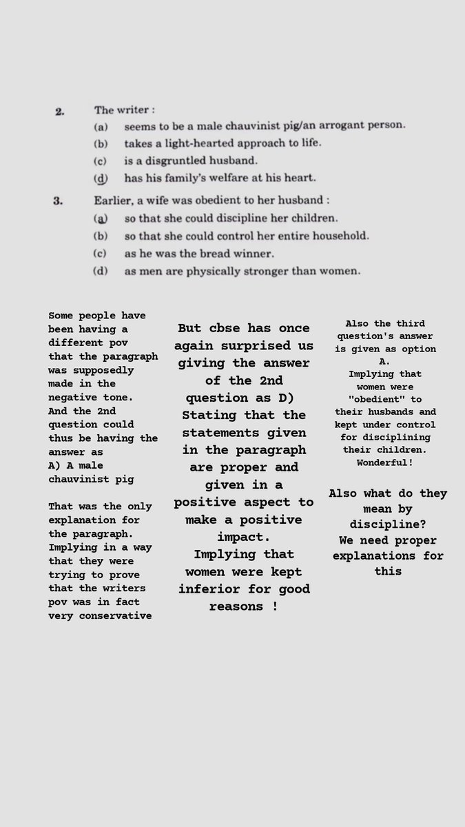 PavanHarish12's tweet photo. It's really pathetic to have such a conservative point of view. And its even more pathetic to include such views in a board exam paper!
Kindly share and retweet this!
Cbse: class 10th English : set number 002/1/4
@cbseindia29 #cbseenglish #cbseterm1 #cbseclass10 https://t.co/gtT8UoRb3n
