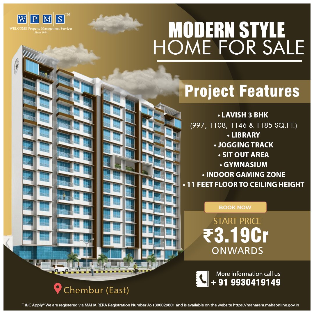 WELCOME_WPMS's tweet photo. THE NEW HEIGHT OF LUXURY

#WPMS #WELCOMEHOMEPROPERTIES #SALE #REALESTATE #BUY #RENT #NEWPROPERTY #BESTPROPERTY #MUMBAI #CHEMBUR #BESTPRICE #YOURPROPERTYCONSULTANT https://t.co/ubw0YldTao