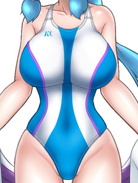 白い競泳水着ってどうやって塗るんすか????? 