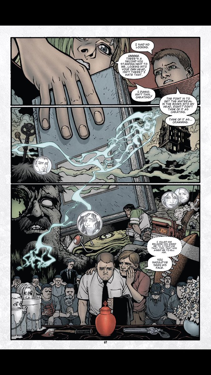 Rereading @joe_hill &amp; @GR_comics LOCKE &amp; KEY and it's such a good example of what the medium@of comics can do. Beautiful layouts and storytelling that enhances the story. Also Gabriel is one of the best draftsman working today. 