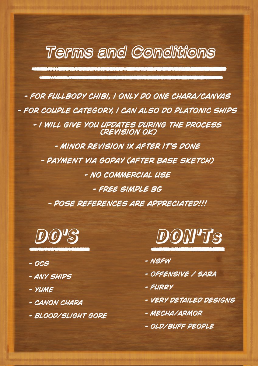 CHIBI COMMS OPEN!!!

This is my first time opening comms, so i might be a bit slow when it comes to payment and stuff, pls bear with me :"

For now, 3 SLOTS ARE OPEN! I'll keep this updated

DM to order!