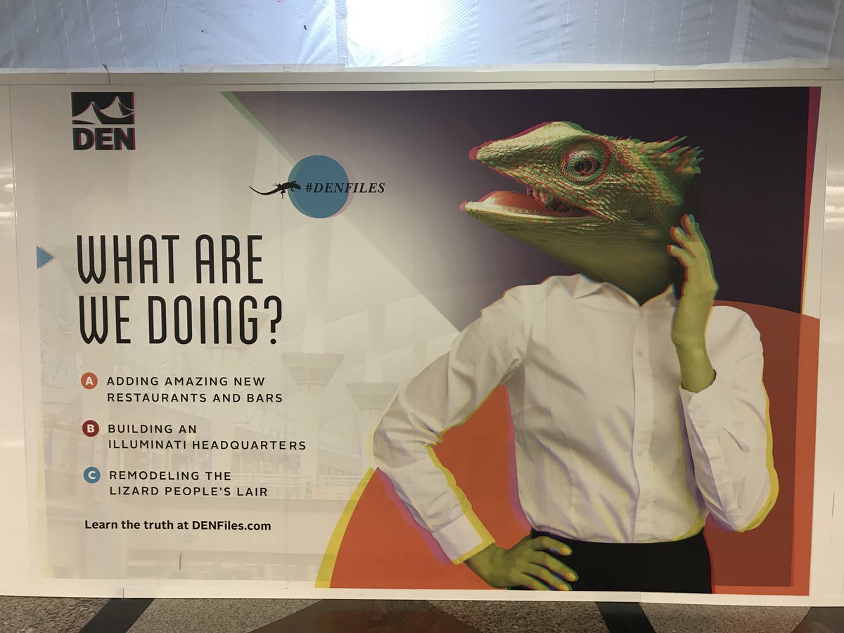 DanielAlanJonez's tweet photo. #Denver #Airport #Conspiracy signs part 1 #DenFiles
"Yes, Den's got some secrets"
#DenverAirport #Conspiracies #Alien #UFO #UAP #UFOtwitter https://t.co/AA8b7clzhP