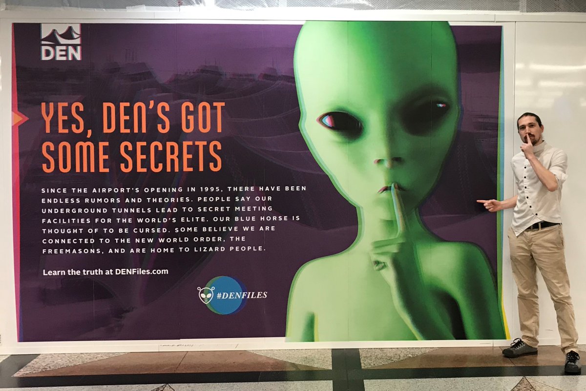 DanielAlanJonez's tweet photo. #Denver #Airport #Conspiracy signs part 1 #DenFiles
"Yes, Den's got some secrets"
#DenverAirport #Conspiracies #Alien #UFO #UAP #UFOtwitter https://t.co/AA8b7clzhP