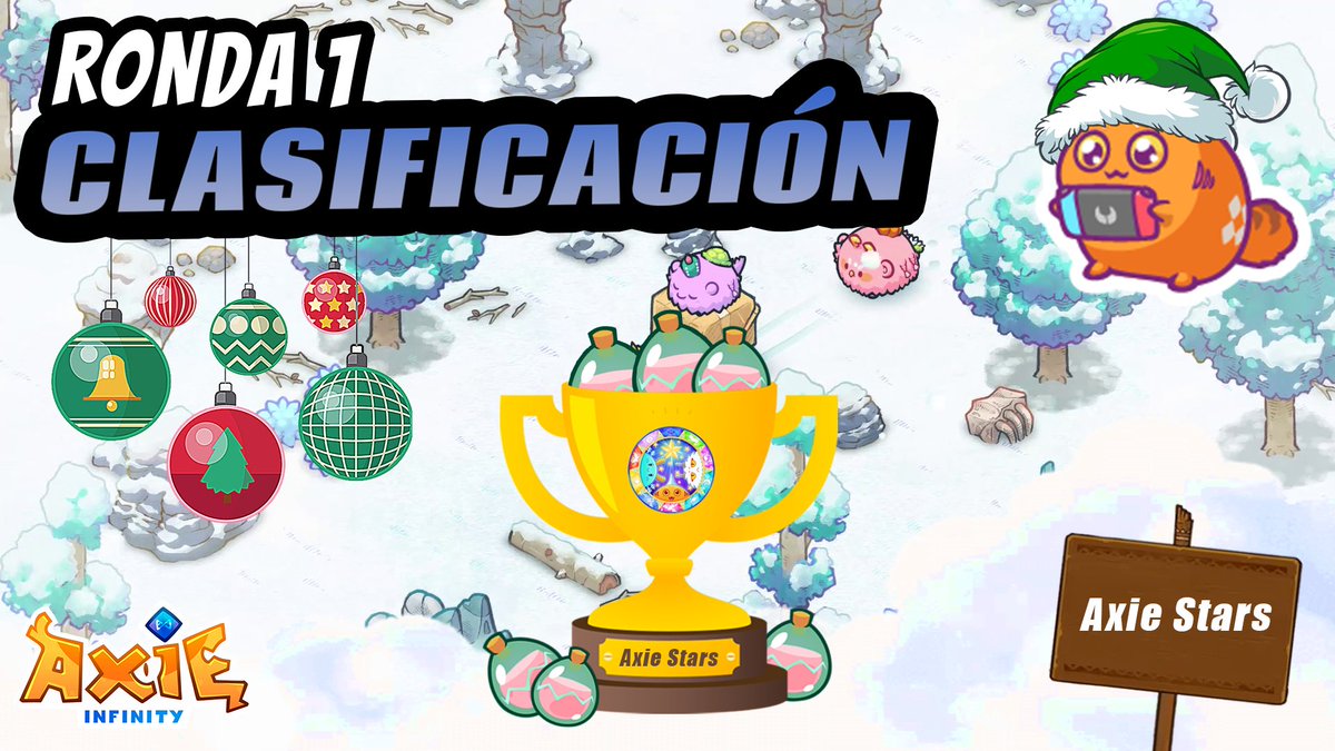 AxieStars's tweet photo. Hoy empieza la CHRISTMAS CUP
🏆 de #AxieInfinity de la comunidad de Axie Stars.

¡Que empiecen las CLASIFICACIONES! 🙌

👊 RONDA 1 👊

#AxieScholar #AxieScholarships #Metaverso https://t.co/kCcBj8P1Rl