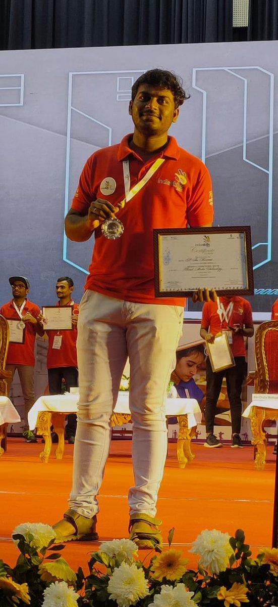 antsconsulting's tweet photo. He did it again at the #RegionalSkillsCompetition for the  WorldSkills Competitions 2021 at Vizag, Saikumar our champion in PrintMediatechnology. Sai has completed 4 years of his Media &amp; Entertainment under the MESC and cssvhse in partnership with #antsconsulting #antsskilvarsity https://t.co/XkZyR6qvKf
