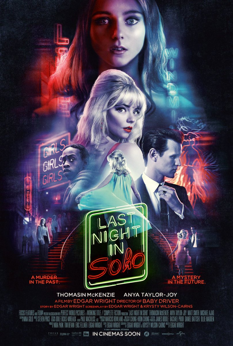 JordanElizabeth's tweet photo. Saw @lastnightinsoho for my birthday on November 19th! 💖👻🎂 It was everything I imagined/dreamed of and BETTER. It was SO colorful and magical. Nothing beats horror movies about ghosts set in the 1960's. Absolutely loved the retrO glamour. It was to DiE for!!🍿🎞️🩸🎬🎫🎥💕🕯️✨ https://t.co/2W7RXCwwtT