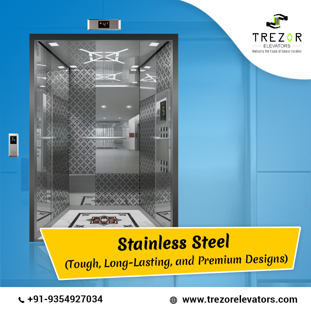 TrezorElevators's tweet photo. Best Cabin Designs Available For Elevators✔

👉Mild Steel - (Basic Design, Stylish, and Economical)
👉Stainless Steel - (Tough, Long-Lasting, and Premium Designs)
👉Golden - (Most Premium, Attractive, and Luxurious)

Visit our website -https://t.co/vb4H5NMpYt

 #Trezorelevators https://t.co/vxIcy3IpGX