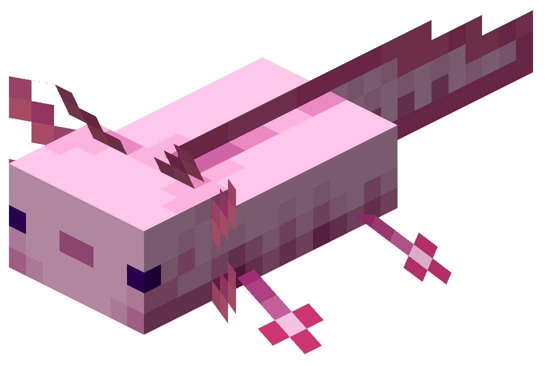 dianahorizons's tweet photo. minecraft axolotls are literally the cutest thing ever and then animal crossing gets this mf like come on https://t.co/UnI8aHkk5d