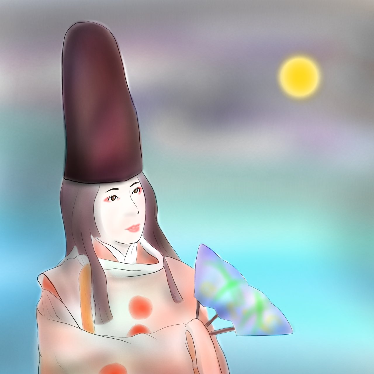 すずのすけ 白拍子 月夜 烏帽子 似顔絵 イラスト T Co Lwgp8d8kqq Twitter