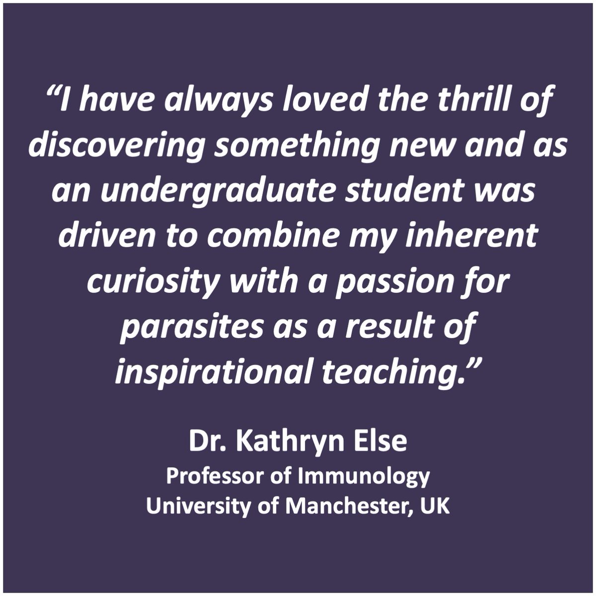 herminthology's tweet photo. Dr. Kathryn Else @Kathelse is a parasitologist and immunologist at @OfficialUoM who leads a team of scientists studying the cellular immune responses to gastrointestinal-dwelling helminths.

#WomenInParasitology 
#WomenInSTEM
#Parasitology https://t.co/bYzRrz1M4l