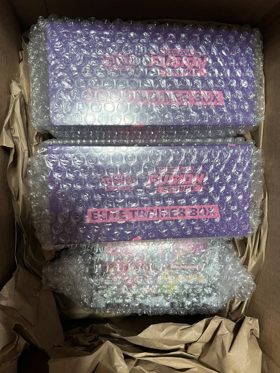 <a href="/rcktcollectible/">Rocket Collectibles</a> another great transaction. Superb packing and a bubble-wrapped sheet of every ETBs and BBs. They care to deliver the product to their customer in excellent condition! I'm a hardcore collector of sealed products. I do rip some too. Again thank you so much! 😁