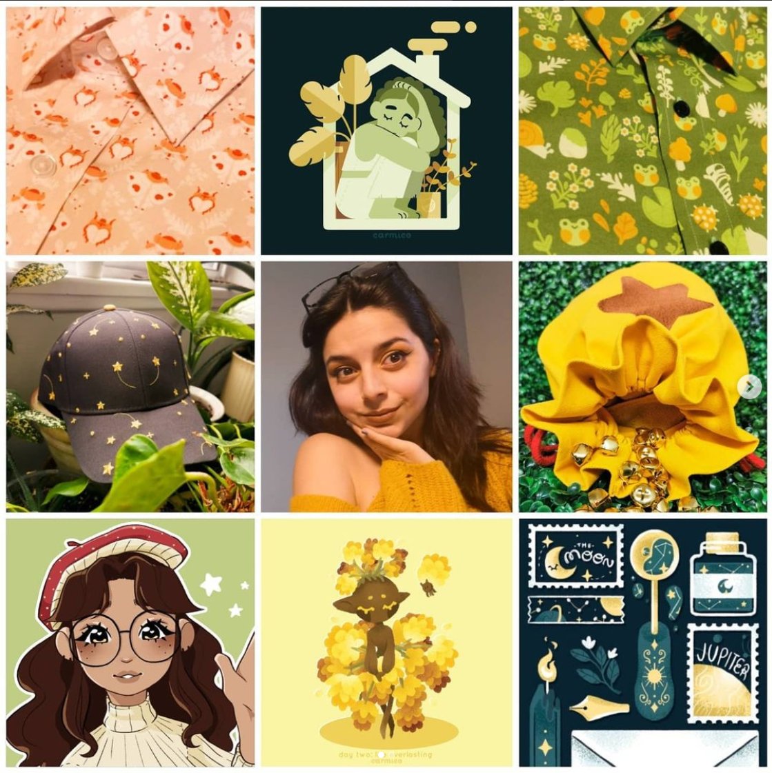 just realized i never posted my 2021 #artvsartist !!🌷 heres this year's, two from 2020 for some reason and 2019's~