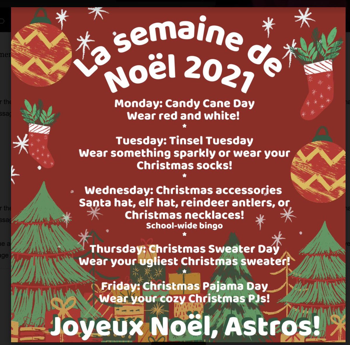 Christmas Spirit Week 🎄🎅🏻🎄