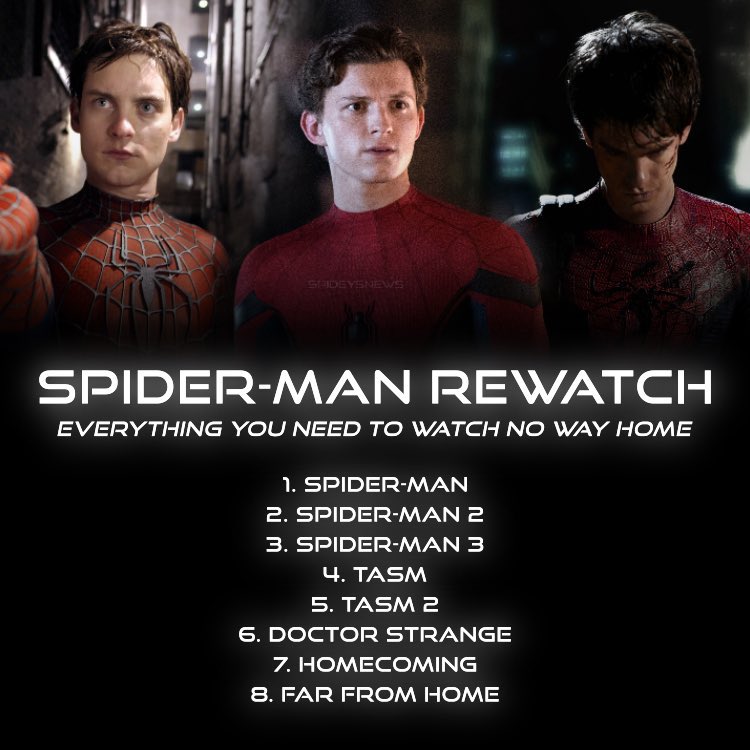 Watch these movies before watching #SpiderManNoWayHome