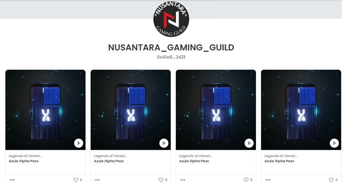 Nusaguild's tweet photo. Let's go!!
We have secured 4 Alpha Pass for @LegendsOfVenari
#teamazule #PlayToEarn https://t.co/D0ziqRDrex