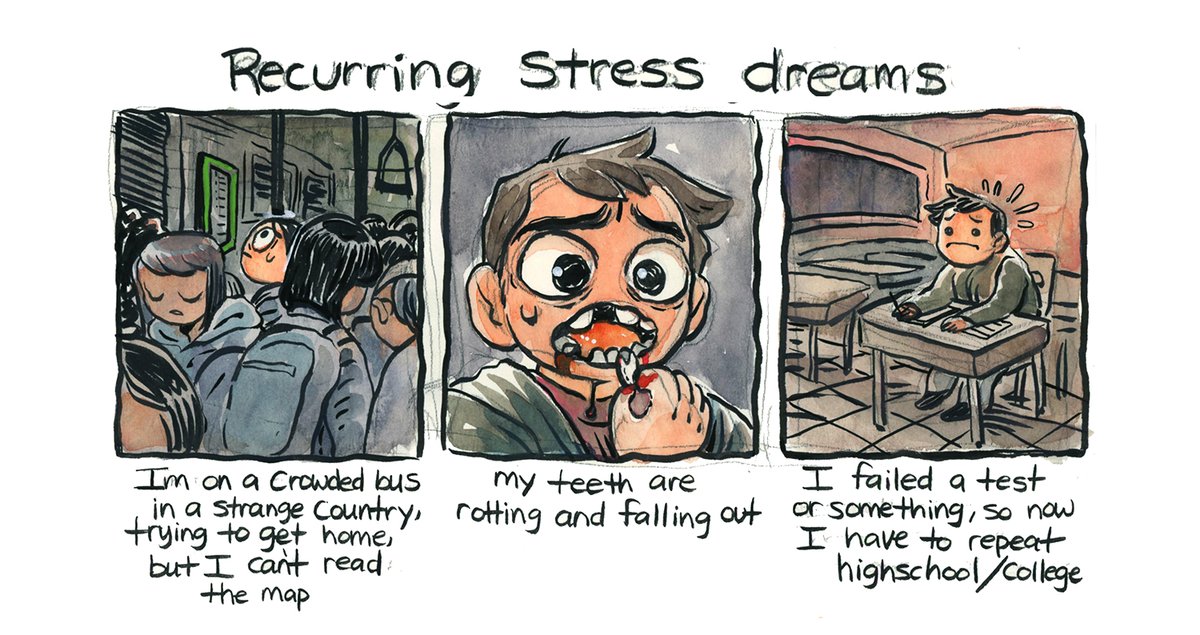 What are your recurring stress dreams? :'D 