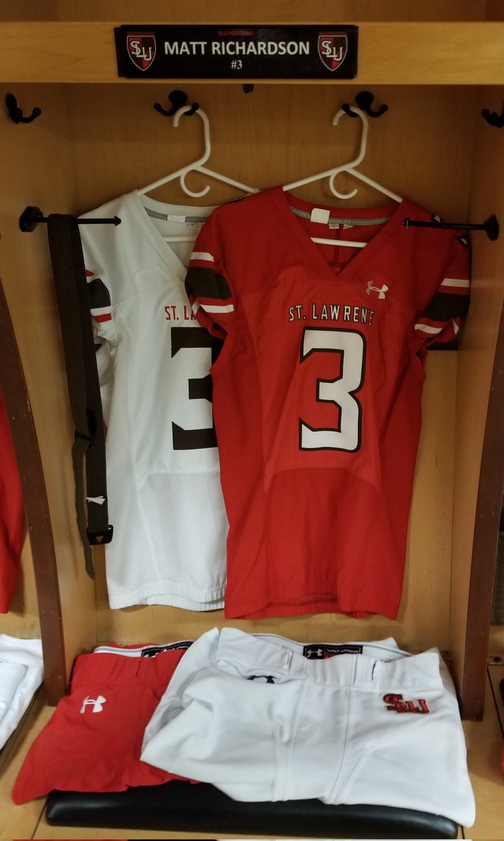 Had a great visit at <a href="/SLU_Football/">St. Lawrence Football</a>. Thanks to <a href="/CoachCerf/">Jimmy Cerf</a> for inviting me! <a href="/BHSWarriorsFB/">Brookline Football</a> <a href="/CoachChadHunte/">Chad Hunte</a>