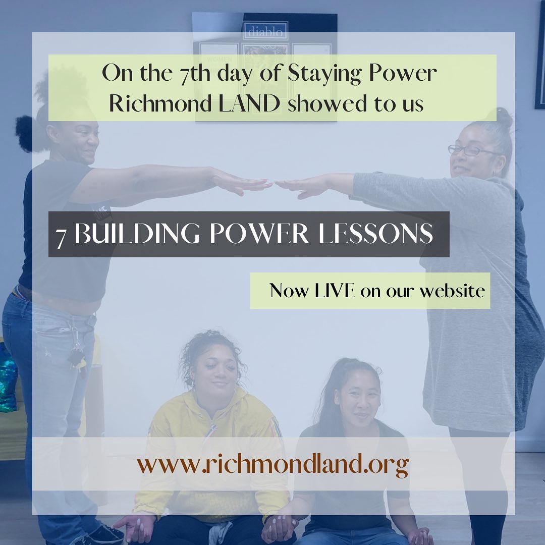 _RichmondLAND's tweet photo. On the 7th Day of Building Power Richmond LAND showed to us…

7 Building Power Lessons 

Full blog now live on our website!

It can also be accessed through our Linktree: https://t.co/OE0o8YEBel
.
 #RichmondLAND #StayingPower #12DaysOfStayingPower #BuildingPower https://t.co/aUqtDsiyrv