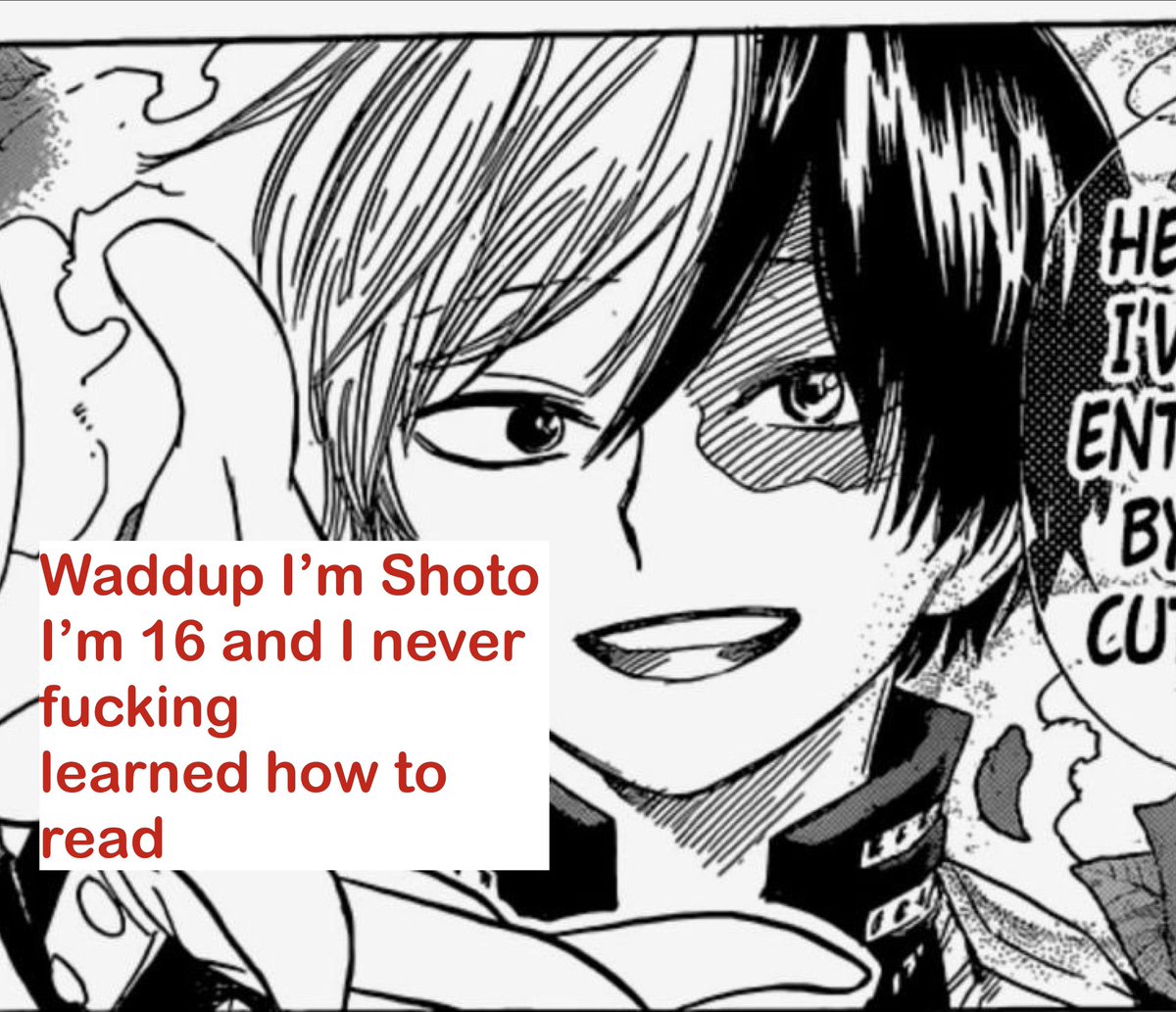 #MHA337 #BNHA337

Umm Todoroki may you read number 23 for the class? 