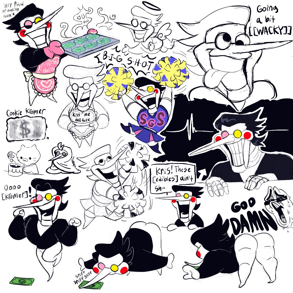 M o r e Spamton doodles 