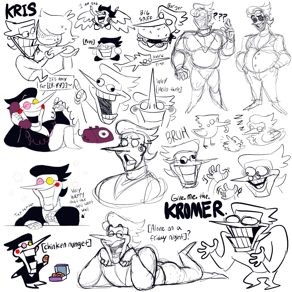 M o r e Spamton doodles 