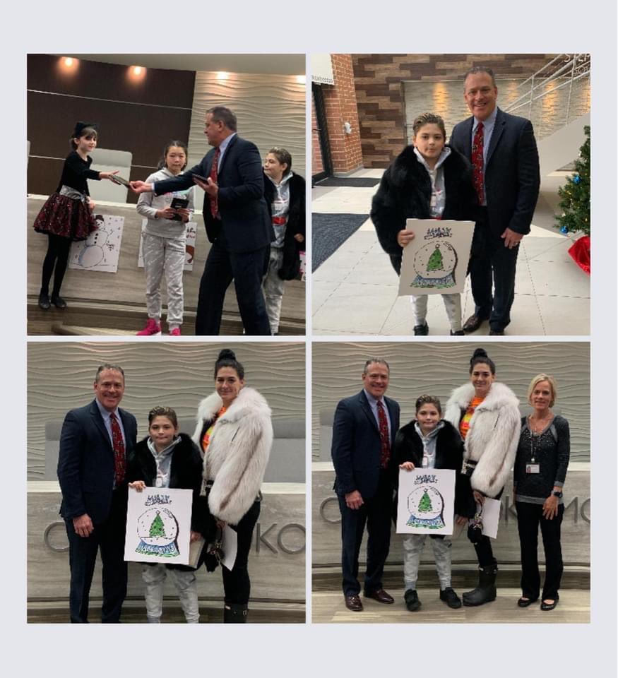 LPE_Pride's tweet photo. Congratulations to Grace Bough and Zach Prairie for being finalists in the Mayors Christmas Card Competition.  This year Zach won the entire competition! That’s the 2nd year in a row for an LPE win ❤️🐾💙 We are extremely proud of both of you! City of Kokomo - City Hall https://t.co/Hh7rWomGnM
