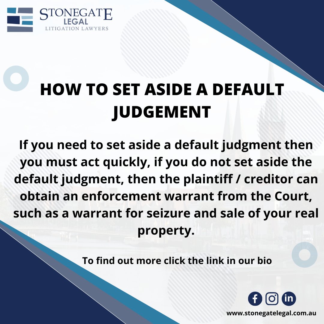 StonegateLegal's tweet image. #law #defaultjudgement #litigation #lawyer