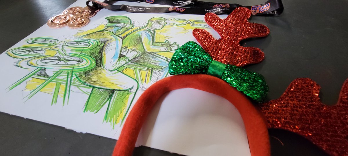 Out of all these the whoop racing trophies the cutesy horns are always my favorite!🥰 But it's so awesome to finally earn a WeBleed medallion 🥉