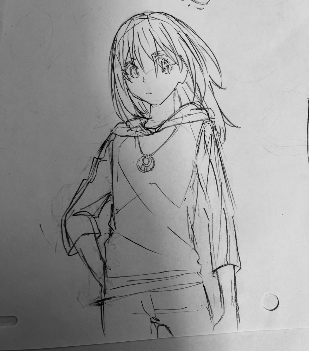 仕事の合間の落書きリムル(だいぶ昔の) #fanart #doodle #drawing 