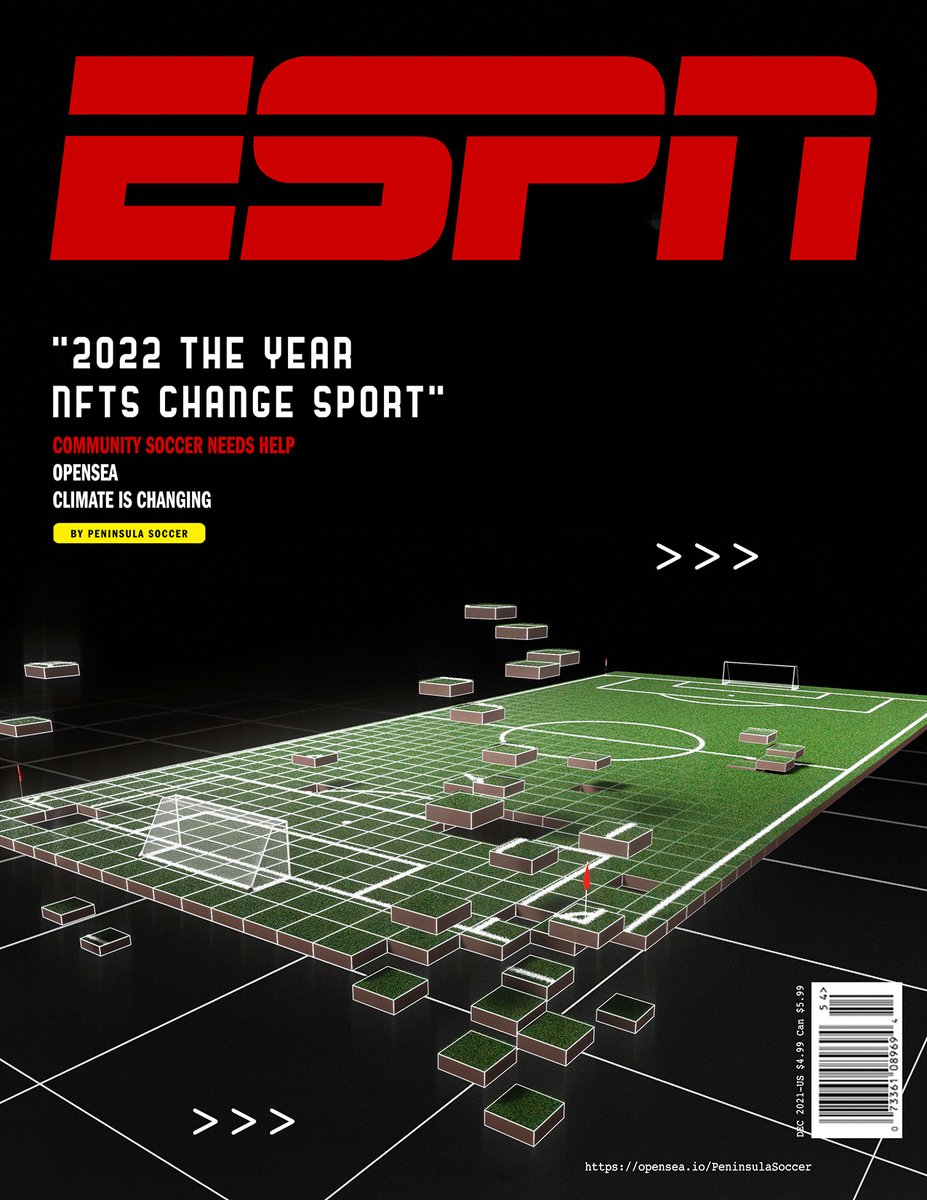 SoccerPeninsula's tweet photo. 2022, the year NFTs change sport.
#NFT #NFTs #NFTCommunity #NFTGame #ESPN #BCSOCCER #football #NFTSFORGOOD  https://t.co/SbthC0p8qH https://t.co/t6uBy3mVvz