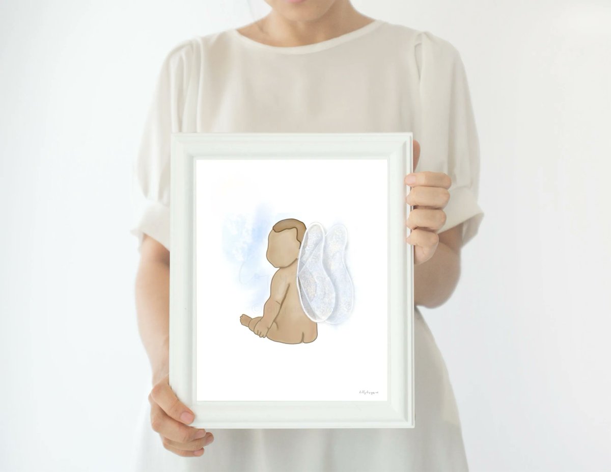 dillydesignsco's tweet photo. He saw the road was getting rough
And the hills were hard to climb.
So he closed your weary eyelids
And whispered, ‘Peace be Thine’.
It broke our hearts to lose you
But you didn’t go alone,
For part of us went with you
The day God called you home

Printable angel baby art in my https://t.co/KustfNX8TB