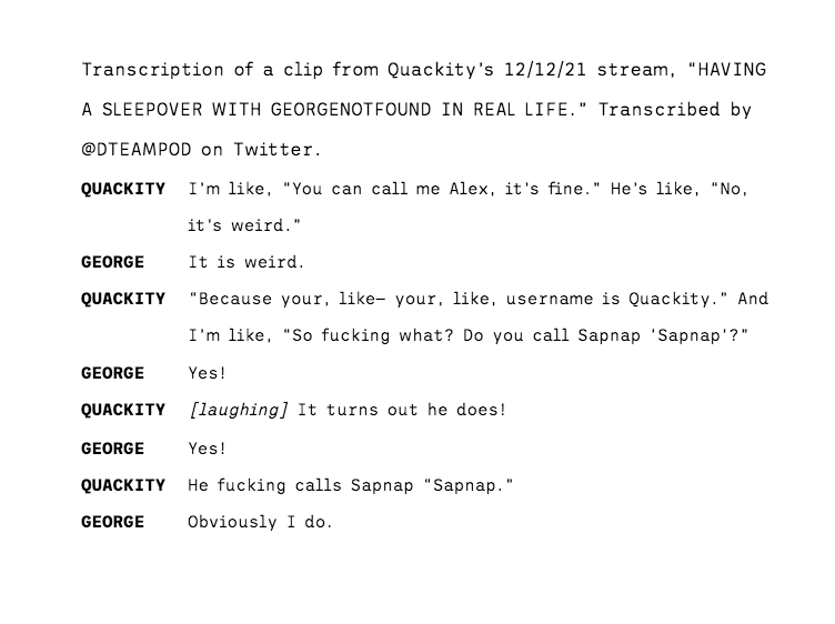 DTEAMPOD's tweet photo. george calling his literal best friends their online usernames 😭 https://t.co/gtCtUkh2CA