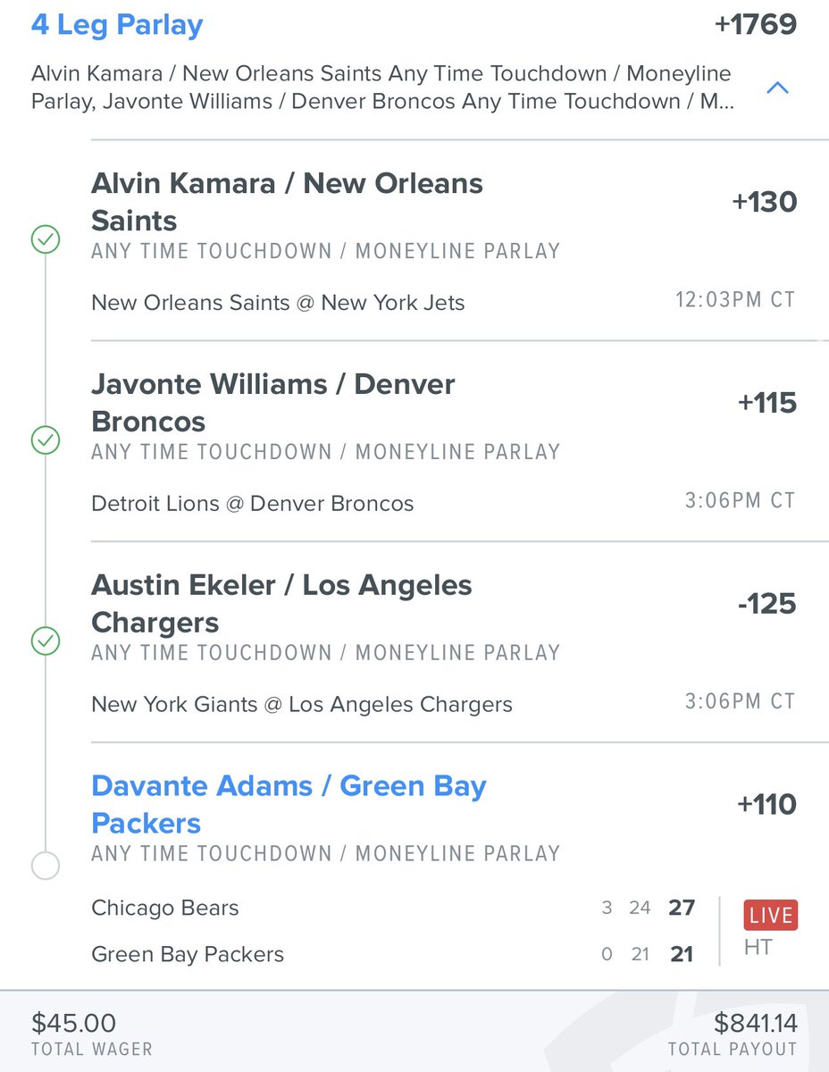 Halftime Giveaway Contest

If you think the Packers will win,see 👇🏻

Rules:
1. Must Follow Me
2. Like &amp; Retweet This
3. If the Packers Win, there will be 2 random $50 winners. 
4. If the Packers Lose, there will be one $50 winner, to not waste ur time

#gamblingtwitter #wagerlife