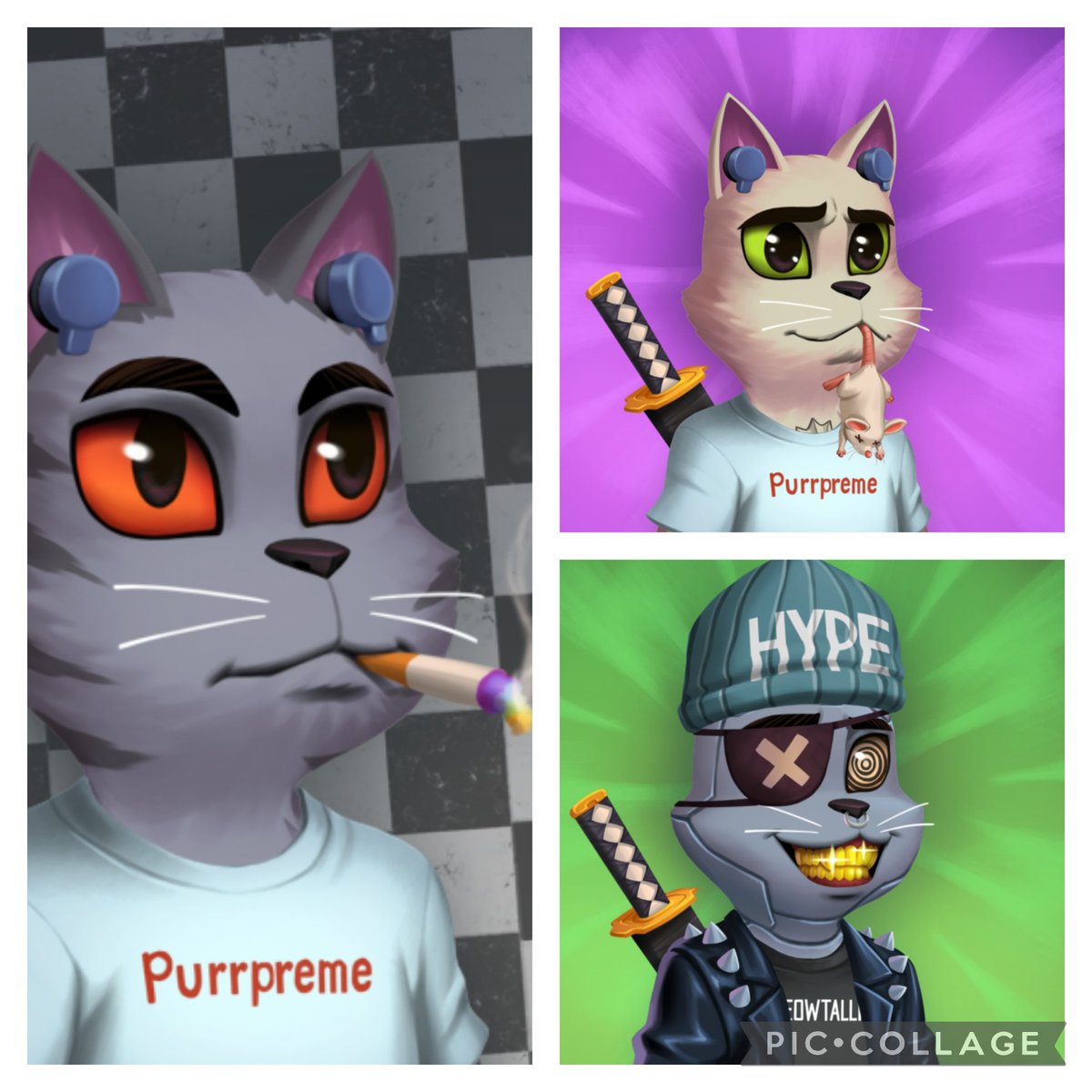 <a href="/HypeKittyNFT/">Hype Kitty</a> has some awesome Purrpreme art aswell! Love it. 

#NFTGame #PolygonNetwork #Supreme #Purrrpreme