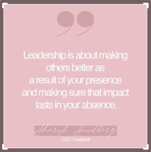 A favorite leadership quote...