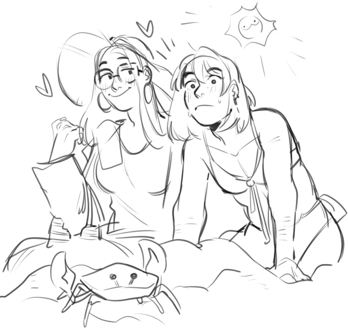 🏖️girls and sun🌞
#doodle #digitalart 