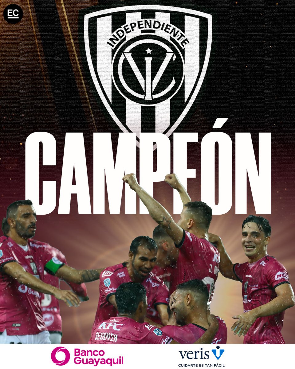¡C A M P E O N E S! 😎🏆

Independiente del Valle, un equipo diferente, un campeón diferente 👏👏👏 » bit.ly/3oLIn9R

¡Cuántos ❤️ para los Rayados!