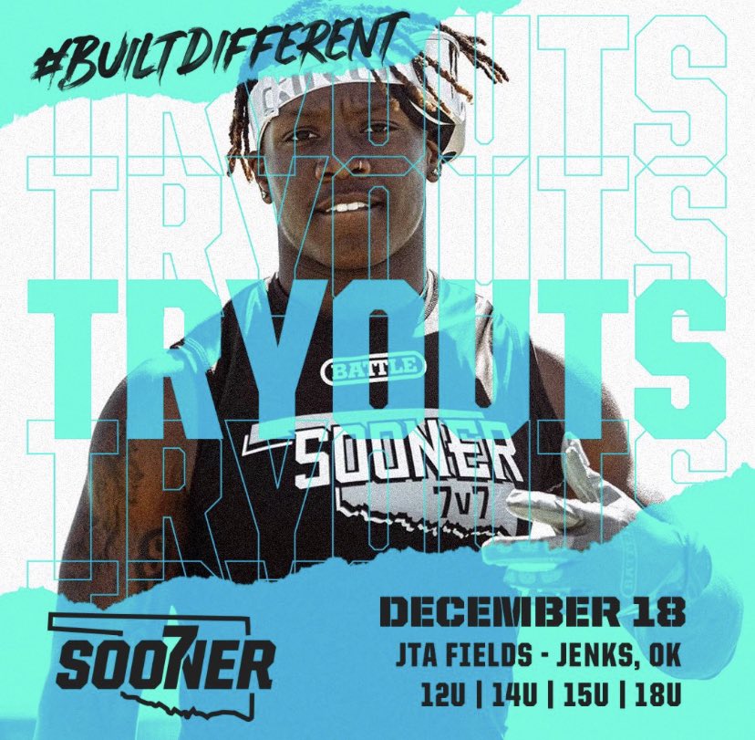 Under a week until tryouts. 

Registration closes FRIDAY at noon. 

No walkups. Period. 

Signup / Info below. ⬇️⬇️⬇️

eventbrite.com/e/sooner7-tryo…

#BuiltDifferent