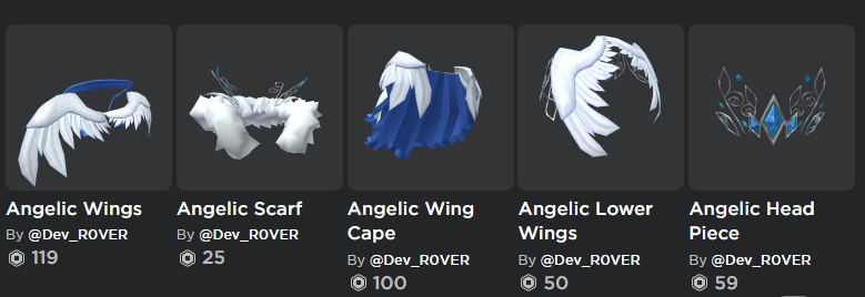 Angelic Set is out now! Thank you so much for your continued support ♥♥♥

Set: roblox.com/catalog/?Keywo…

#RobloxDev #RobloxUGC #Roblox <a href="/Roblox/">Roblox</a> <a href="/robloxdevrel/">Roblox Developer Relations</a>