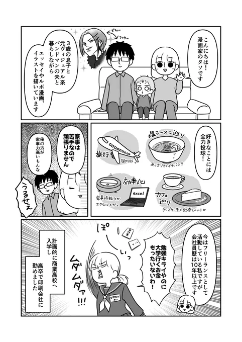 元アイドル現漫画家の私のプロフィール漫画を描きました! 