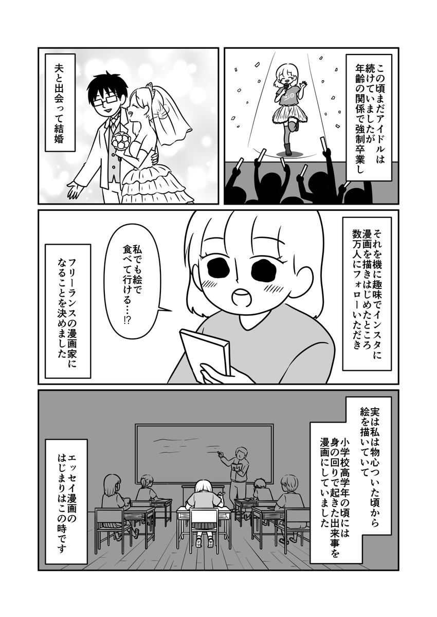 元アイドル現漫画家の私のプロフィール漫画を描きました! 