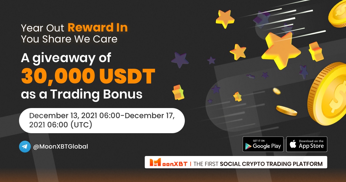 🤩Grab a seat! $30,000 to giveaway! 🤩
1️⃣ Follow both MoonXBT's Facebook and Twitter homepage
facebook.com/MoonXBT
x.com/MoonXBT_Global
2️⃣ Retweet this tweet and @ 5 friends of yours. 

Enter the MoonXBT Telegram group: t.me/MoonXBTGlobal to claim your reward
#MoonXBT