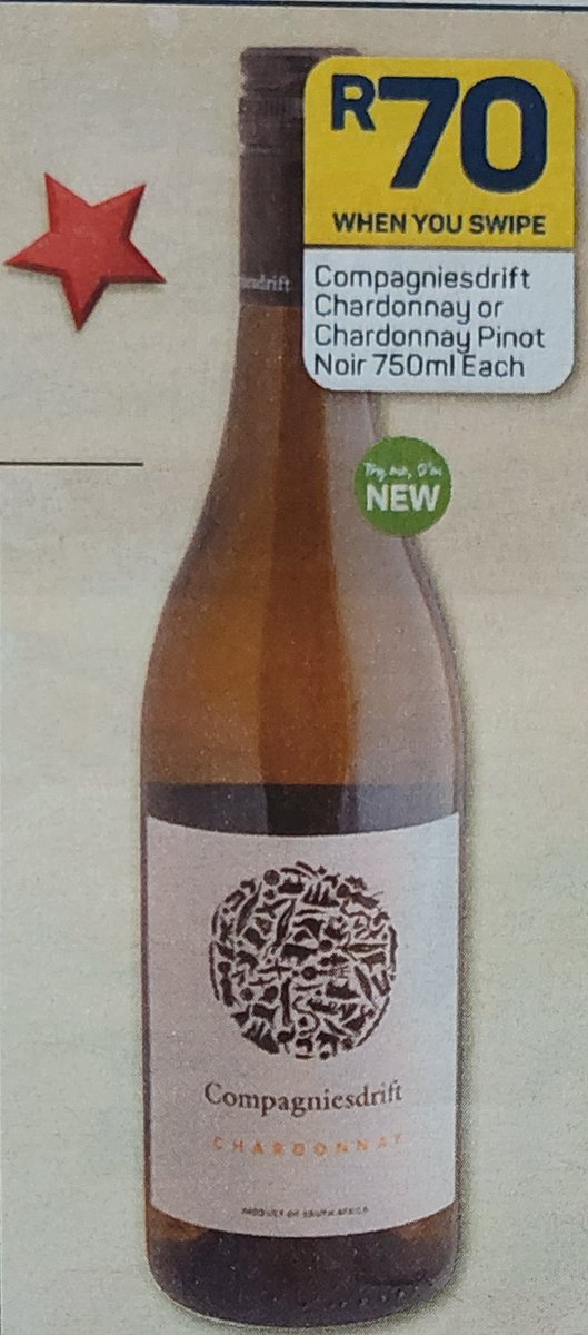 So proud to be featured in the latest <a href="/PicknPay/">Pick n Pay</a>  in-store product catalogue. Try our #Chardonnay and #ChardonnayPinotNoir and post your feedback in the comments section.

Read more about our wines and our company at compagniesdrift.com
#Compagniesdriftwines #ourstory