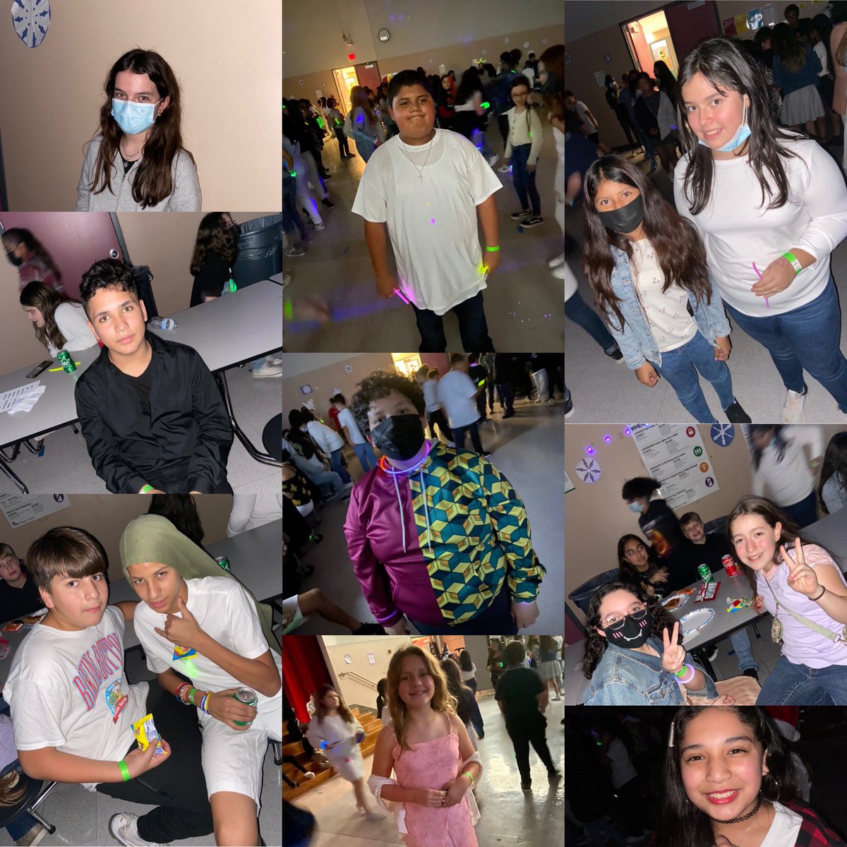 CounselorACHS's tweet photo. Fun pics from our Winter Glow Dance! @LCISDNavarro #6thgradefun! https://t.co/EIqDQv3dXt
