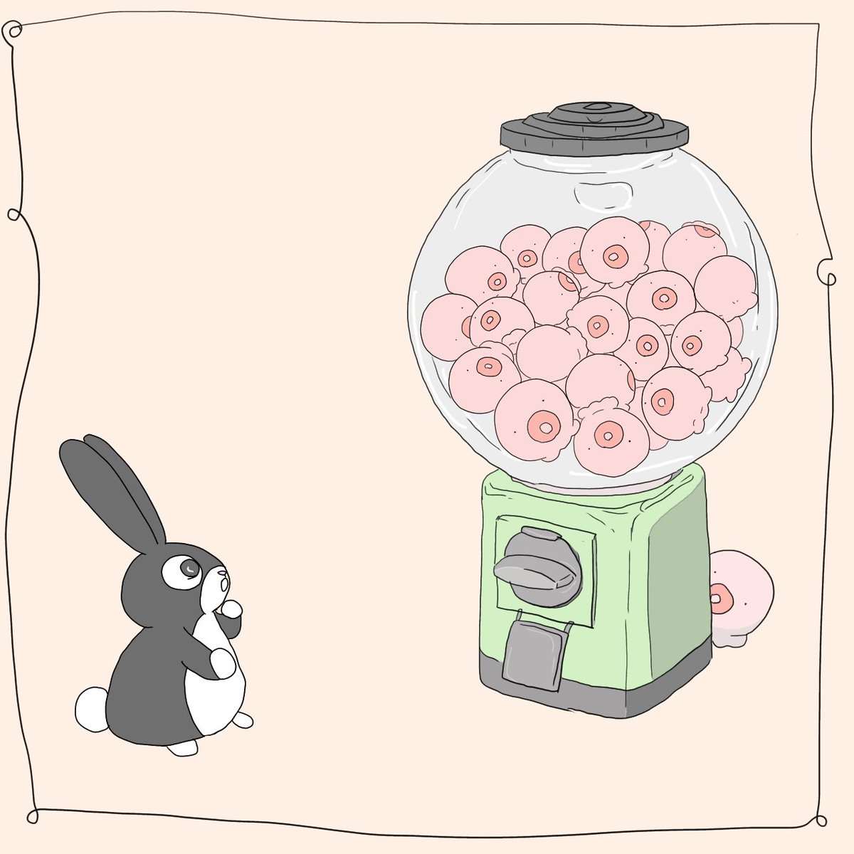 amonad01's tweet photo. 師匠がいっぱい　師匠ガチャ
ウサさんどうする？

#ゆるいイラスト #ウサギのぬいぐるみ #たこのぬいぐるみ #ガチャ https://t.co/s398lLtSox